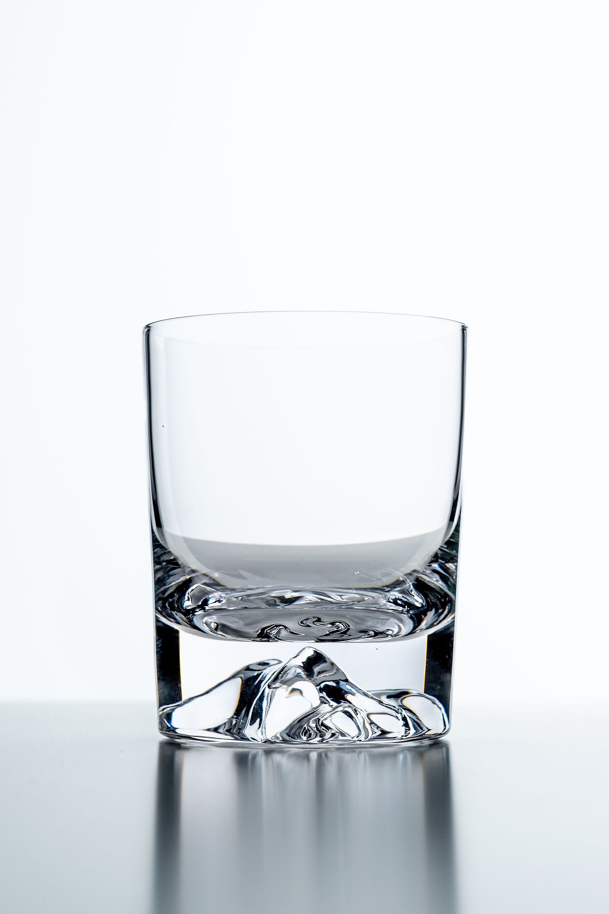 The Teton Tumbler  Handblown Mountain Whiskey Glass Made in USA