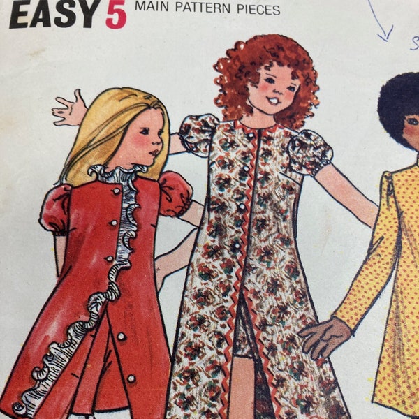 Patron de couture original RARE des années 1960 pour enfant - 7 ans 26" poitrine - Butterick 6459 Aladdin original