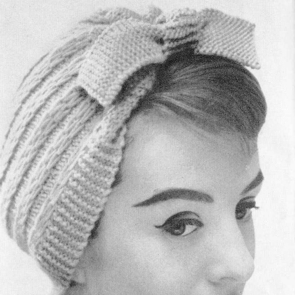 Lady's 1950s Cap Hat Knitting Pattern 50s - One Size - Girls / Ladies Vintage Fashion PDF Digital Download Unusual