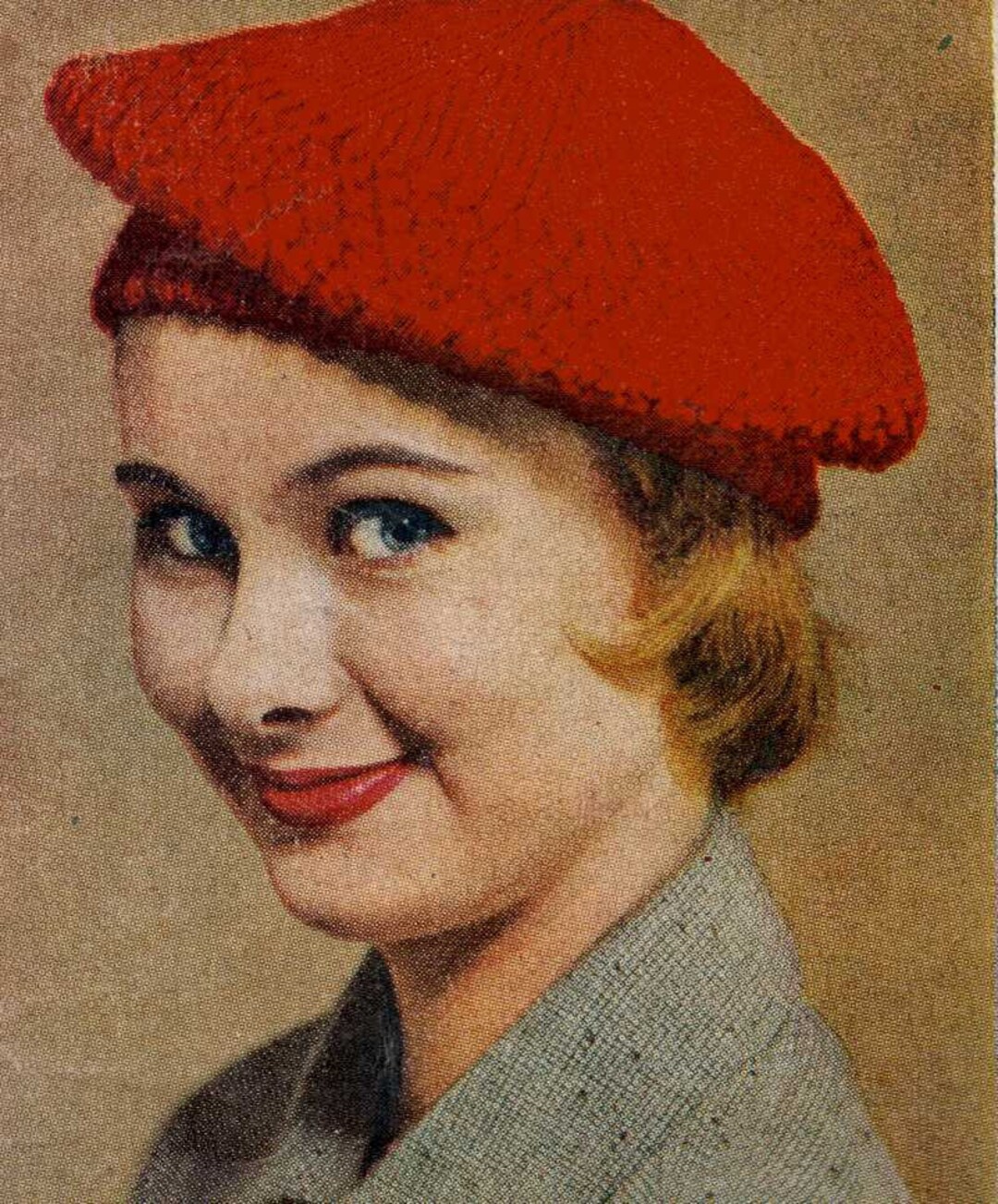 Vintage Knitting Pattern 1950s to Make Lady's Beret Hat Etsy