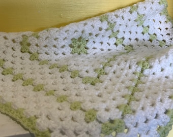 NEW Handmade Doll's Pram / Cot Blanket for Child's Toy Baby Dolly - Choose Colour - Crochet Blue Purple Baby Green Pink Woollen Bed Cover