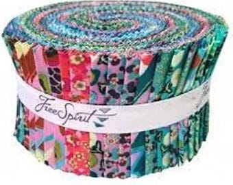 FREE SPIRIT Natural Beauty Design Roll by Amy Butler. 40 - 2.5” strips.  Jelly roll