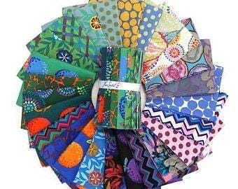 Kaffe Fassett Collective - Feb 2020 Cool - 6" 20 pc Design Roll
