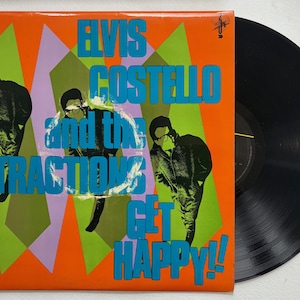 elvis costello lp get happy!    vg+/m-