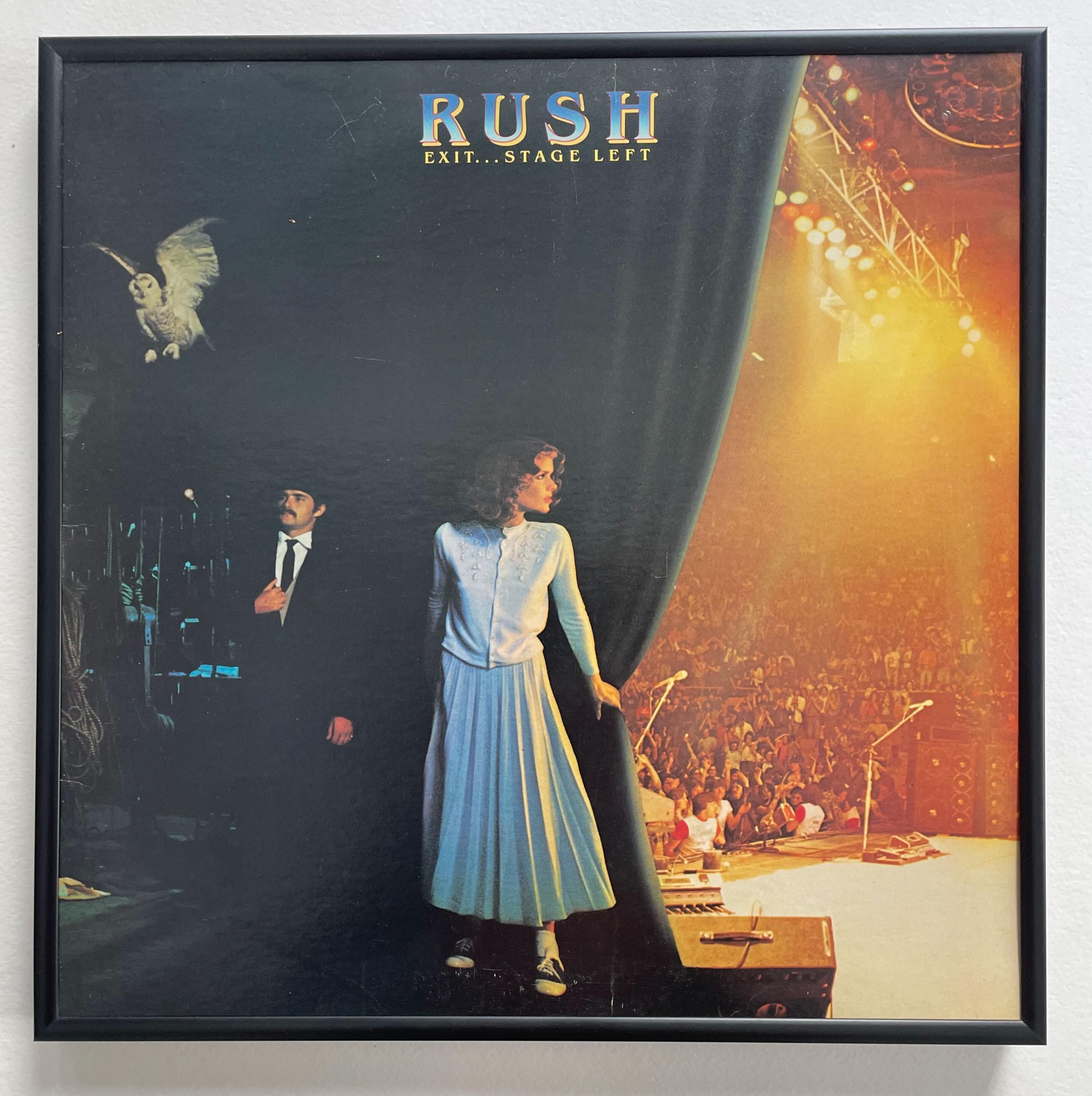 Rush - Exit Stage Left Framed Record Lp Cover - Etsy