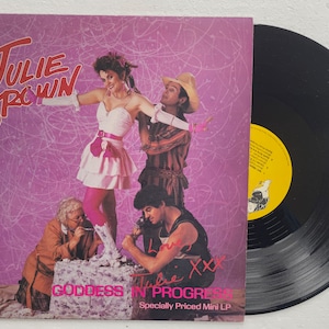 julie brown lp goddess in progress.       vg+/m-