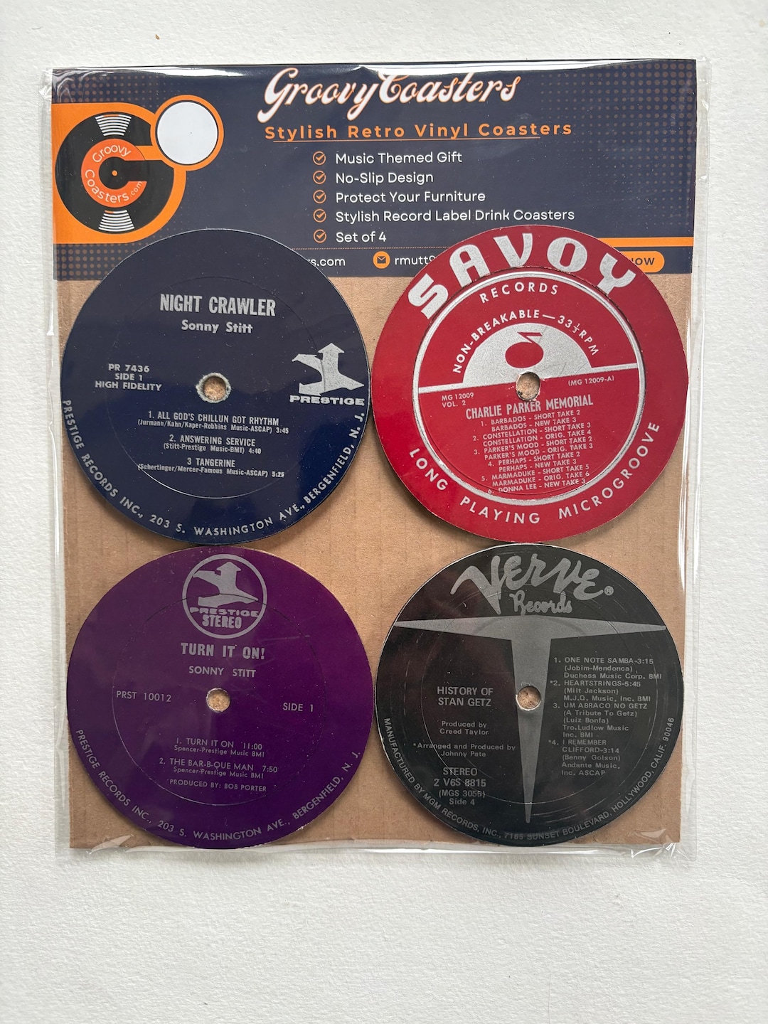 Jazz Label 4 Premium Vintage -classic Jazz Labels - Record Label Drink Coasters - Etsy