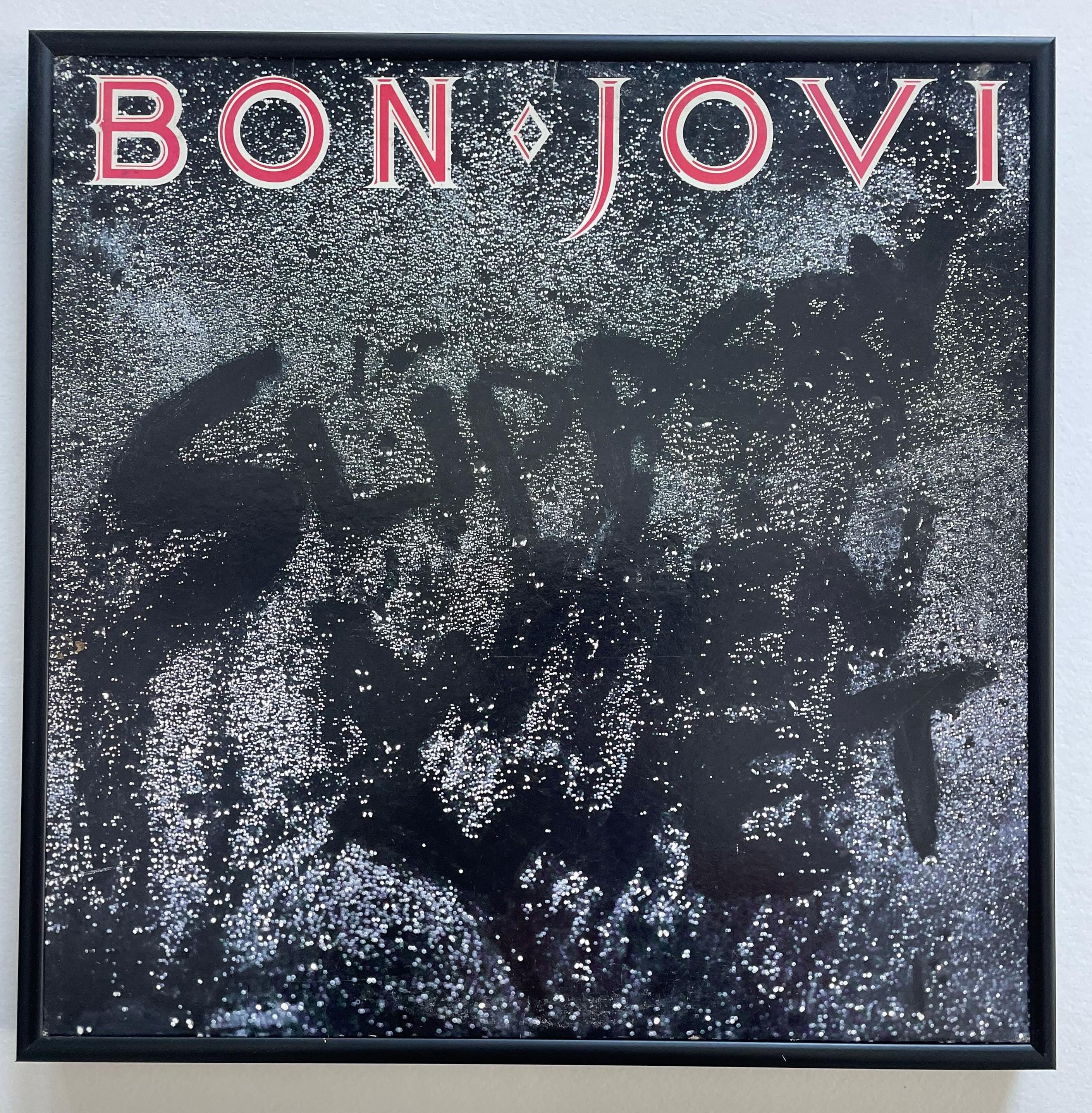 Bon Jovi - Slippery When Wet Framed Record Lp Cover - Etsy