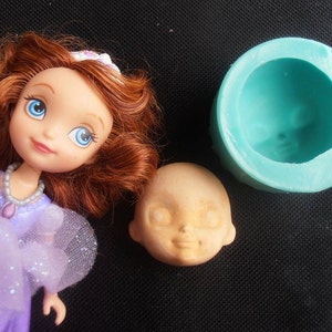 Silicone Mould / Face doll / Cake Decorating Fondant / fimo mold