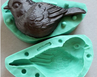 Silicone Mould / 3D Bird / Sugarcraft Cake Decorating Fondant / fimo mold