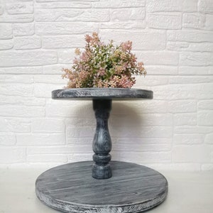 2 Tier Wood Cupcake Stand