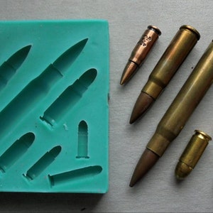 Silicone Mould / Bullets / Sugarcraft Cake Decorating Fondant / fimo mold
