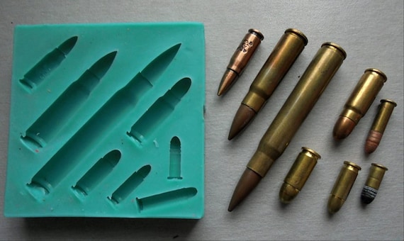 Silicone Mold Bullets Design DIY Sugar Craft Fondant Mold Cake Decorating Tools