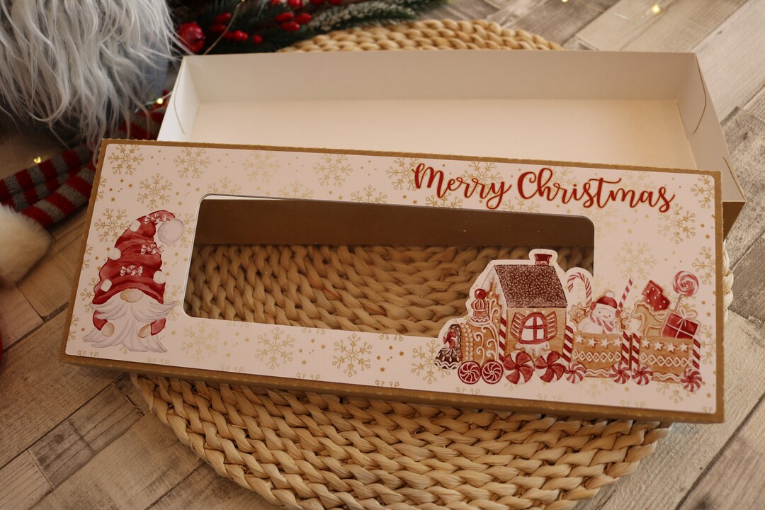Cardboard Christmas Boxes With Window for Cookies Set of 10 Etsy UK