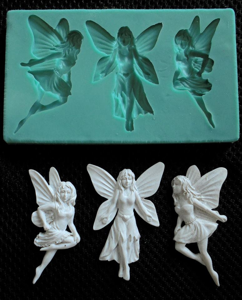 Silicone Mould Small Flowers and Leaves Sugarcraft Cake Decorating Fondant  / Fimo Mold 