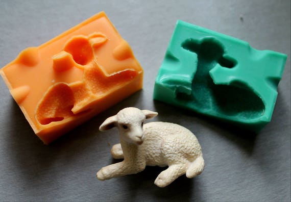 Silicone Mould 3D LAMB Cake Decorating Fondant Fimo Mold Etsy