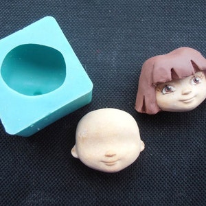 Silicone Mould, FACE DOLL, Sugarcraft Cake Decorating Fondant, fimo mold