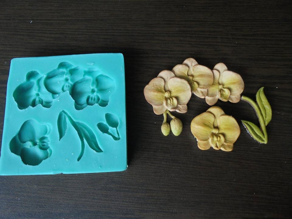 Silicone mould orchid food use fpc sugarcraft in the 