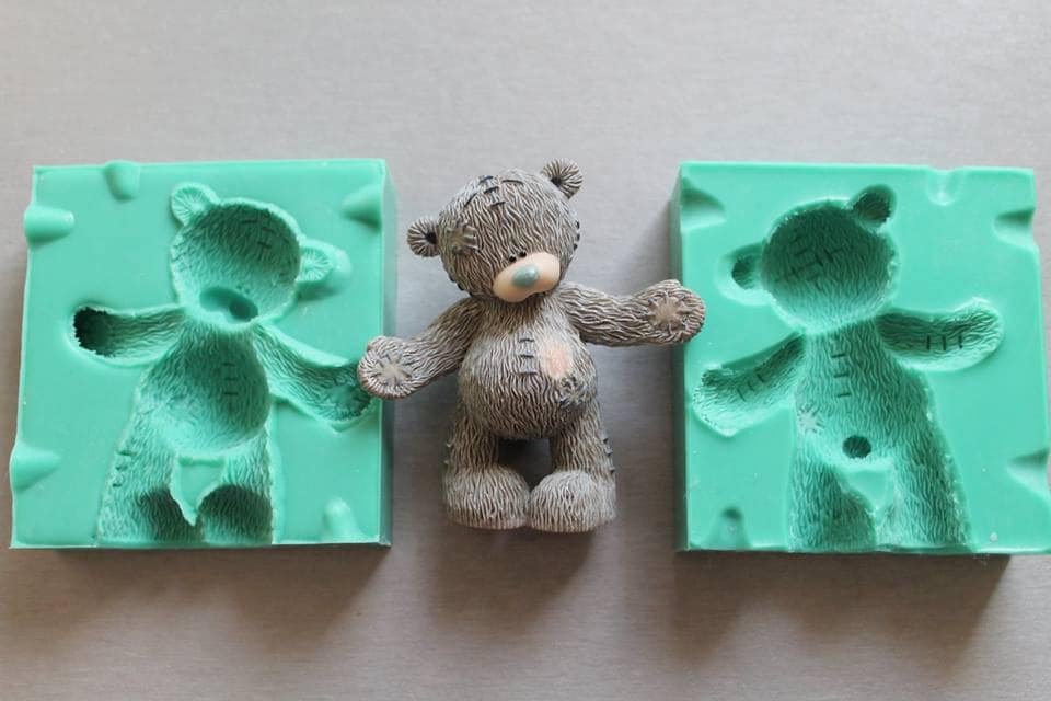 ZY-Moule ours en peluche 3D en silicone avec cœur, outil de décoration de  gâteau, moule à bougie, outils de cuisson, magasin, animaux, Regina