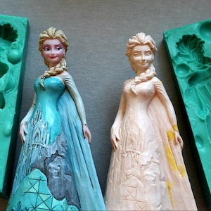 Silicone Mould 3D Elsa Sugarcraft Cake Decorating Fondant / fimo mold