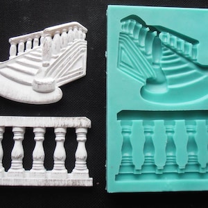 Silicone Mould STAIRCASE AND RAILING Sugarcraft Cake Decorating Fondant / fimo mold