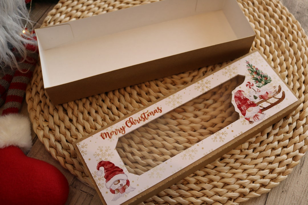 Cardboard Christmas Boxes With Window for Cookies Set of 10 Etsy UK