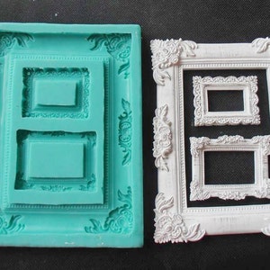 Silicone Mould FRAMES Sugarcraft Cake Decorating Fondant / fimo mold