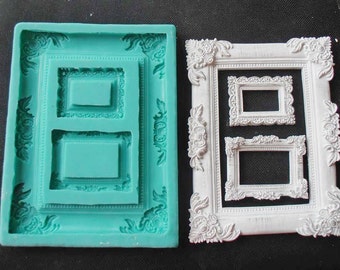 Silicone Mould FRAMES Sugarcraft Cake Decorating Fondant / fimo mold