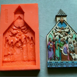 Silicone Mould / Chapel of the Nativity / Sugarcraft Cake Decorating Fondant / fimo mold