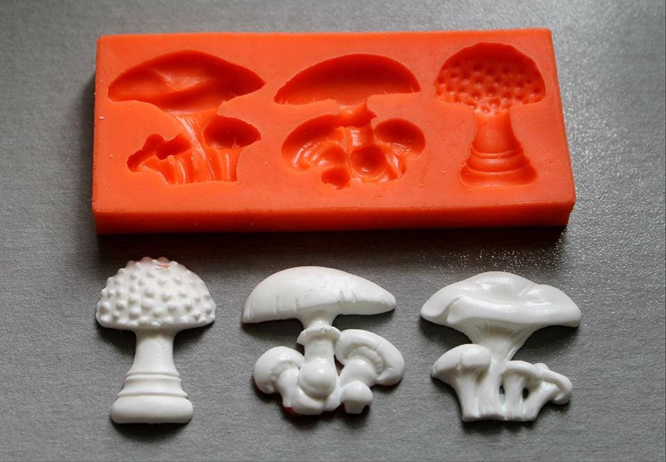 3D Mushroom Resin Mold,cement Concrete Mold,mushroom Ornament Mold,scented  Candle Mold,clay Plaster Candle Mold,mushroom Craft Art 