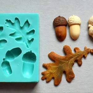 Silicone Mould ACORNS 2 Sugarcraft Cake Decorating Fondant / fimo mold