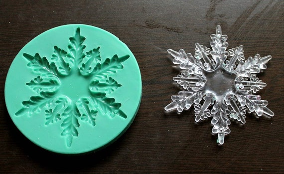 Silicone Mould BIG SNOWFLAKE Sugarcraft Cake Decorating Fondant / Fimo Mold  