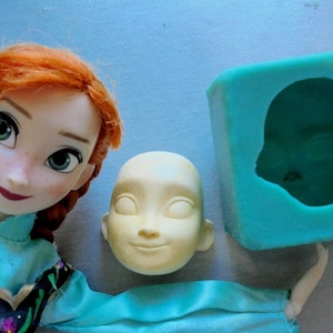 Silicone Mould ANNA’s FACE 2 from FROZEN Cake Decorating Fondant / fimo mould