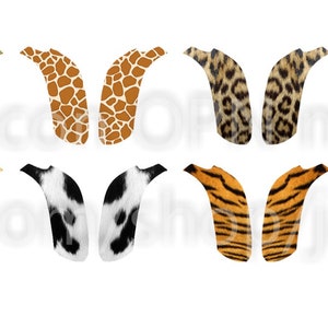Oticon OPN miniRITE Animal Print Hearing Aid Stickers