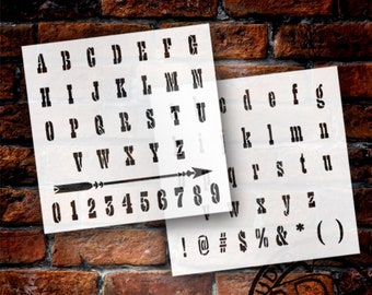 Western Alphabet Stencils - Etsy UK