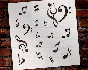 Love Music - Art Stencil - Select Size - STCL1112 - by StudioR12