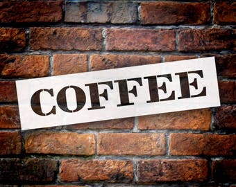 Coffee stencil | Etsy