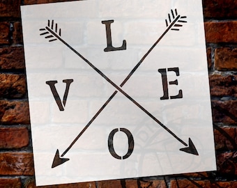 Love stencil | Etsy