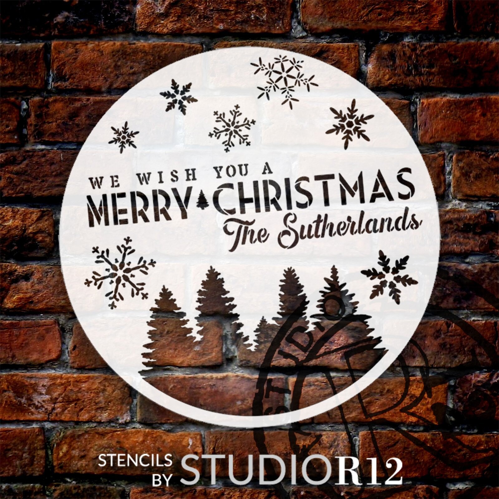 STUDIOR12 STUDIO R12 crafty serif lettering stencils by studior12