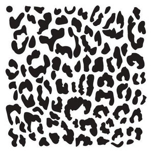 Leopard Print Stencil by Studior12 Animal Pattern Art Reusable Mylar ...