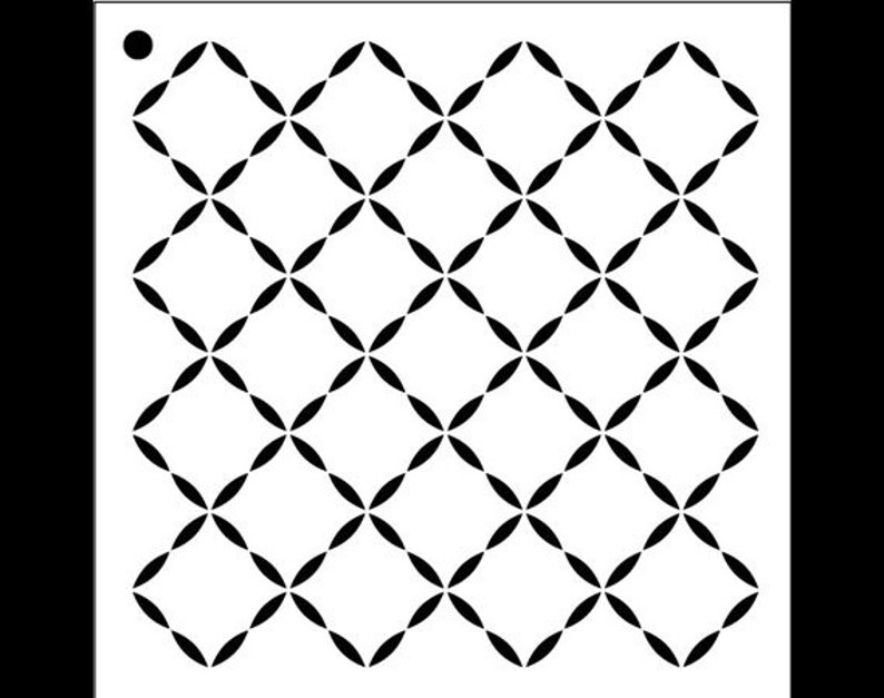 Quilted Diamond Pattern Stencil Select Size STCL1025 by Etsy