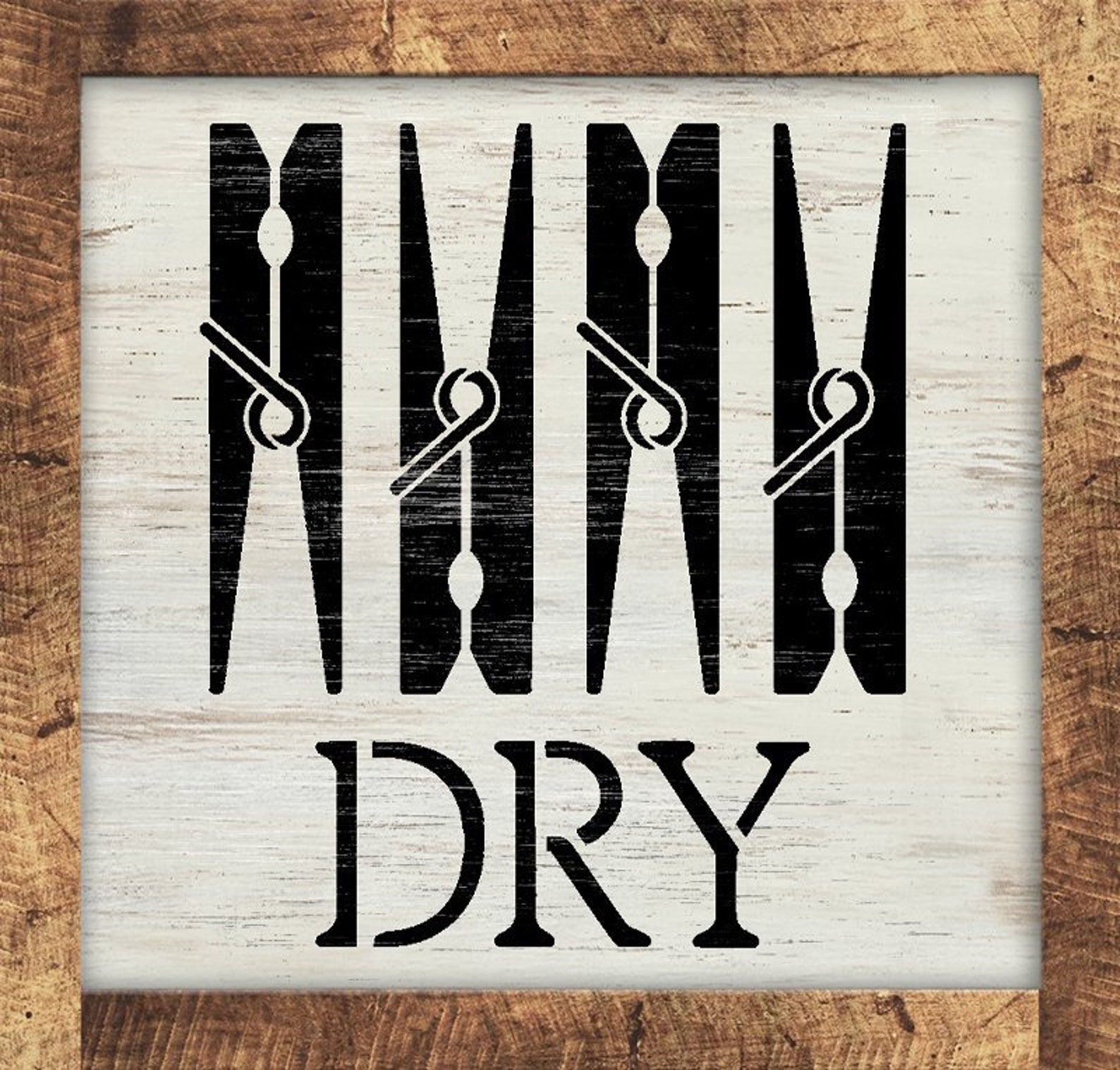 Dry Laundry Room Stencil by Studior12 DIY Clothes Pin Home Etsy