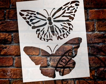 Monarch Butterfly Top View Layered Stencil - 6" Butterflies - STCL1426 - by StudioR12