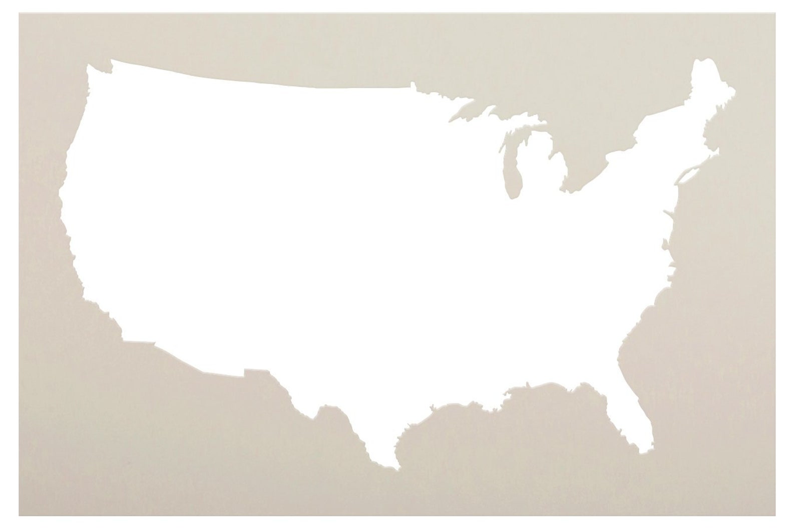 United States Stencil by Studior12 DIY USA Home Decor Etsy