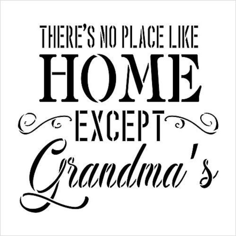 There's No Place Like Home Except Grandma's - Family Personalized Custom Shaped Home Decor Wood Sign - Summer Vacation, House Warming Gift For Grandma main image 0