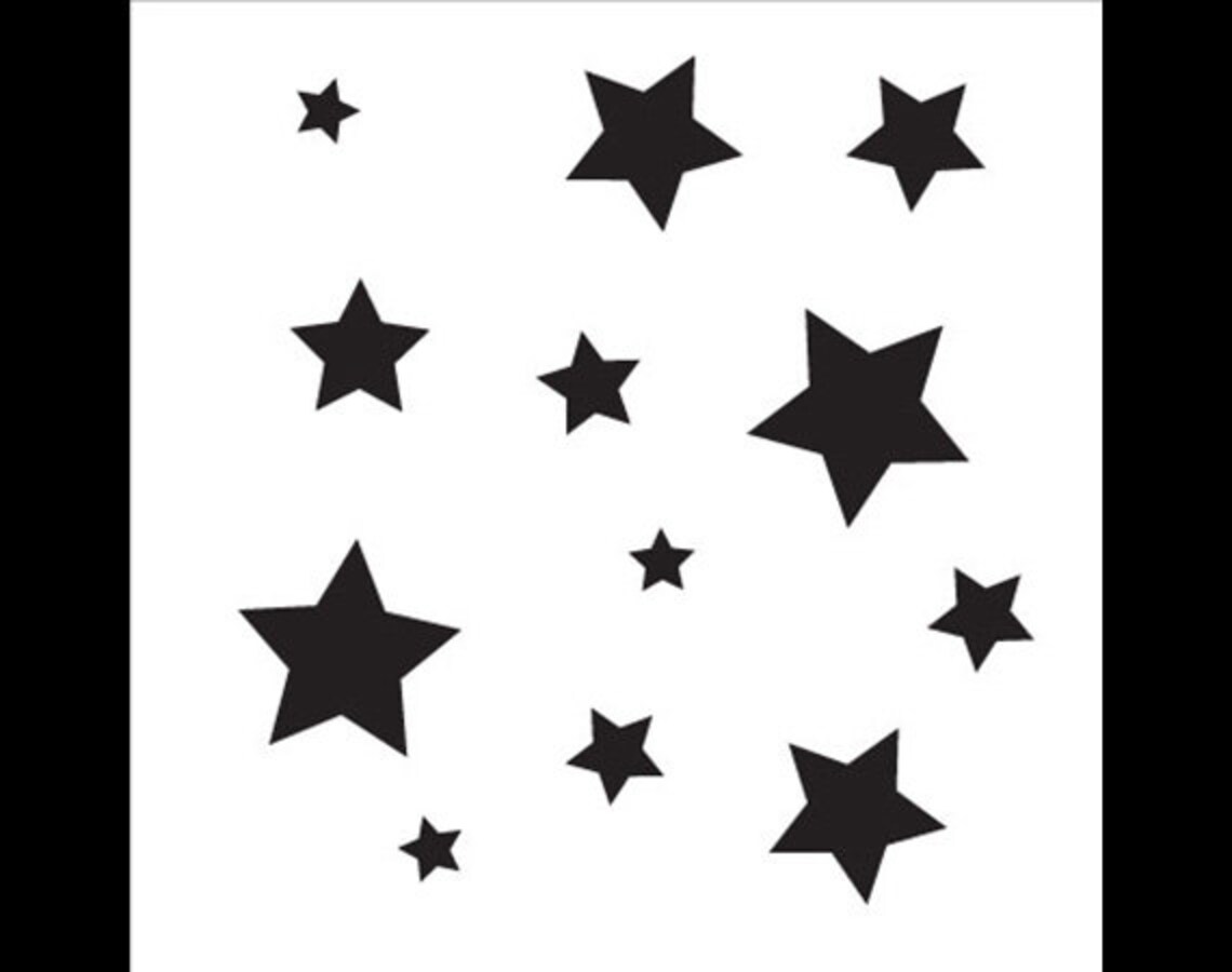 Little Stars Stencil 6 X 6 by Studior12 - Etsy