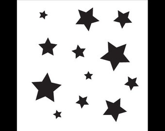 Simple Single Star - Art Stencil - 4 x 4 - STCL1259_1 by StudioR12