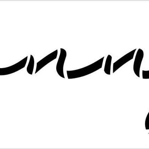 Funny Cursive Script Stencil by Studior12 DIY Dainty Humor Quote Home ...