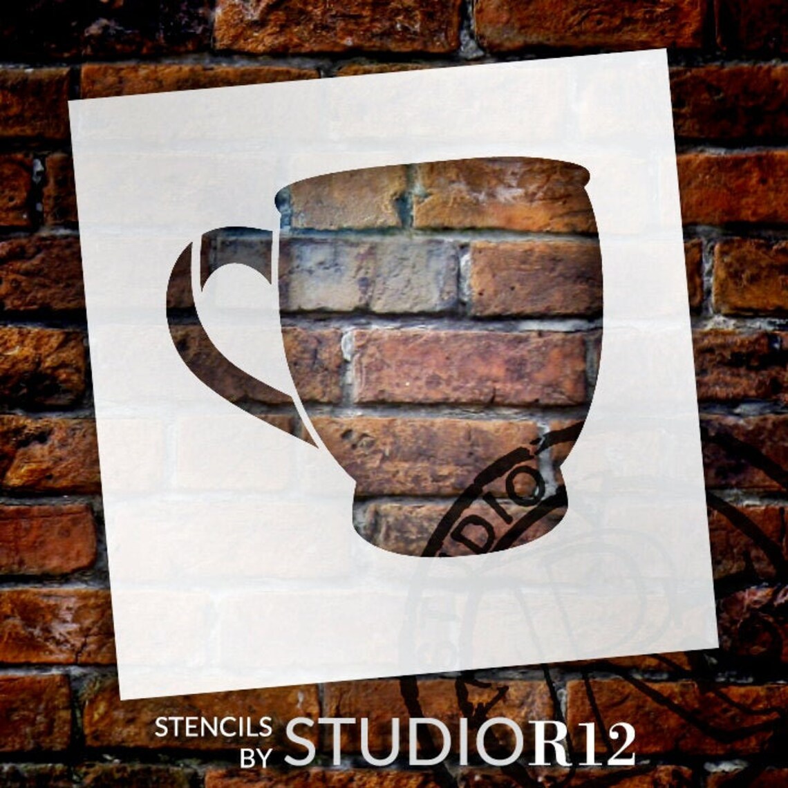 Coffee Mug Art Stencil Select Size | Etsy