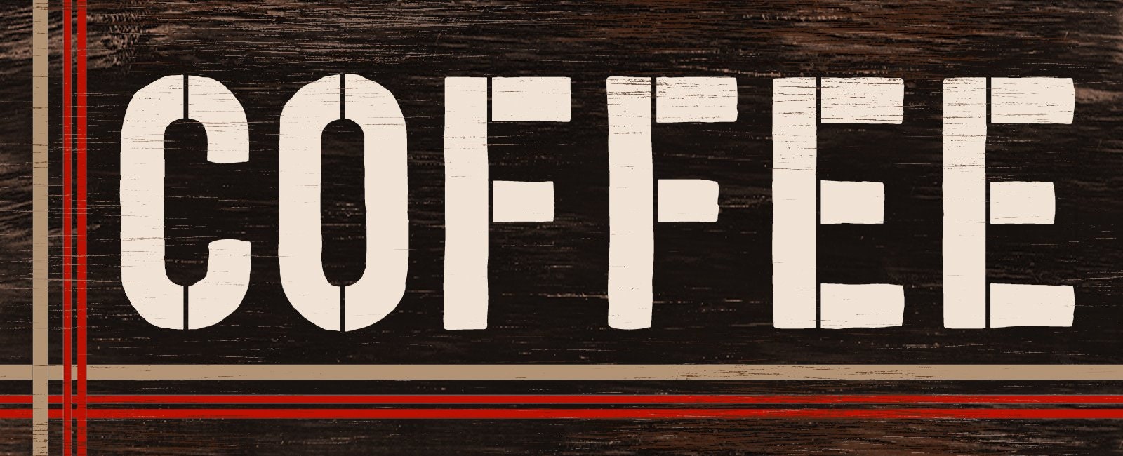 Coffee Typography Word Art Stencil by Studior12 Select Size - Etsy